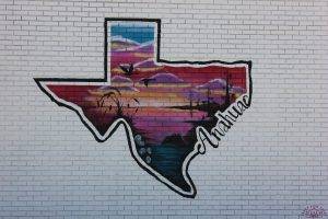 Mural across from Thomas Jefferson Chambers Home