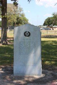 Monument in Fort Anahuac, Texas