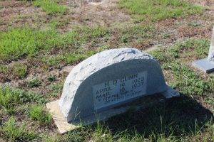 Victim of the New London School explosion, H. D. Gunn, buried Pleasant Hill Cemetery, near New London, TX